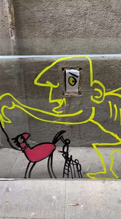 ACOSO www. es – street art: scene from the Art Is Trash video by Francisco de Pájaro