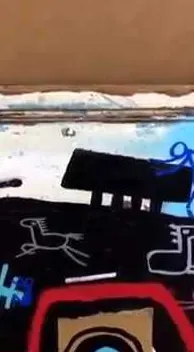  – street art in Barcelona: scene from the Art Is Trash video by Francisco de Pájaro