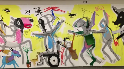  – street art in Barcelona: scene from the Art Is Trash video by Francisco de Pájaro