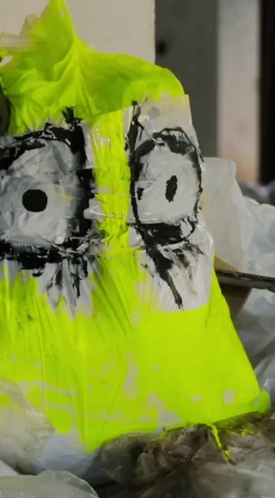 Converse – street art in Barcelona: scene from the Art Is Trash video by Francisco de Pájaro