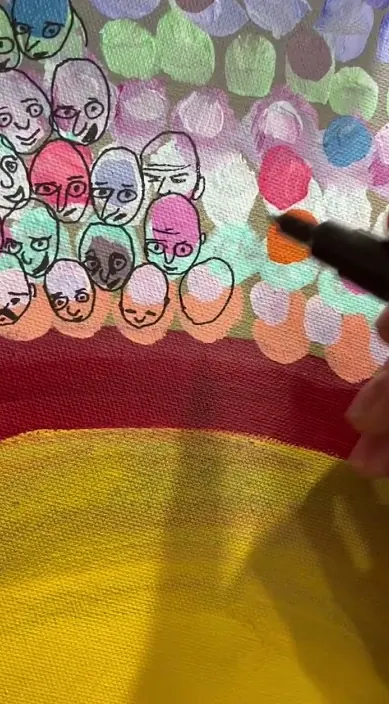 Coso es – street art in Barcelona: scene from the Art Is Trash video by Francisco de Pájaro