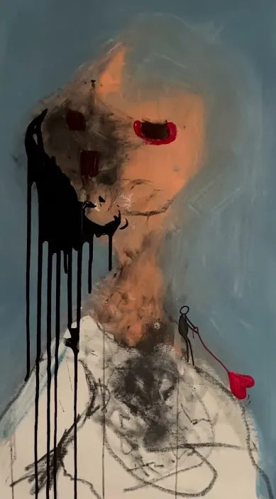 Desea nada – street art in Barcelona: scene from the Art Is Trash video by Francisco de Pájaro
