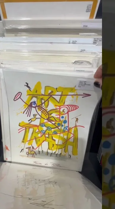 Dibujos es – street art: scene from the Art Is Trash video by Francisco de Pájaro