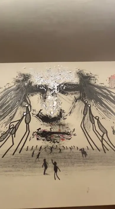 Divergente. www. es – street art: scene from the Art Is Trash video by Francisco de Pájaro