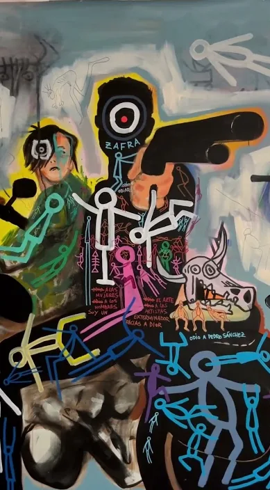 El exterminador. www. es – street art: scene from the Art Is Trash video by Francisco de Pájaro
