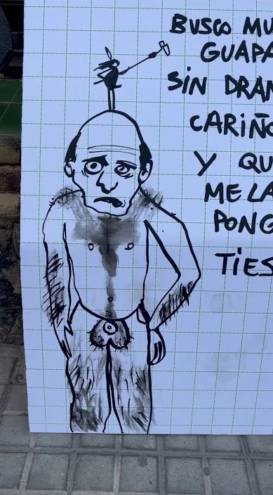 En tinder no funciono. www. es – street art: scene from the Art Is Trash video by Francisco de Pájaro