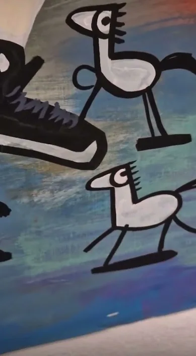 LIBRO www. es – street art in Barcelona: scene from the Art Is Trash video by Francisco de Pájaro