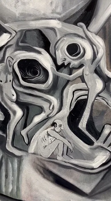 Naturaleza – street art in Barcelona: scene from the Art Is Trash video by Francisco de Pájaro