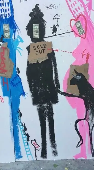 New York – street art: scene from the Art Is Trash video by Francisco de Pájaro