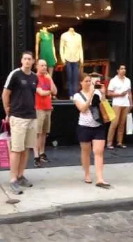 NYC Soho – street art: scene from the Art Is Trash video by Francisco de Pájaro