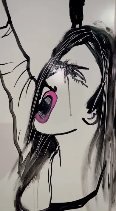 Para los hipócritas no está de moda – street art in Barcelona: scene from the Art Is Trash video by Francisco de Pájaro