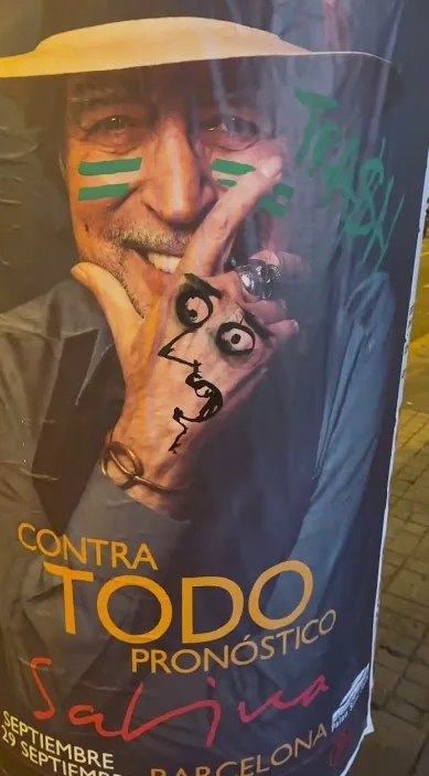 Sabina – street art in Barcelona: scene from the Art Is Trash video by Francisco de Pájaro