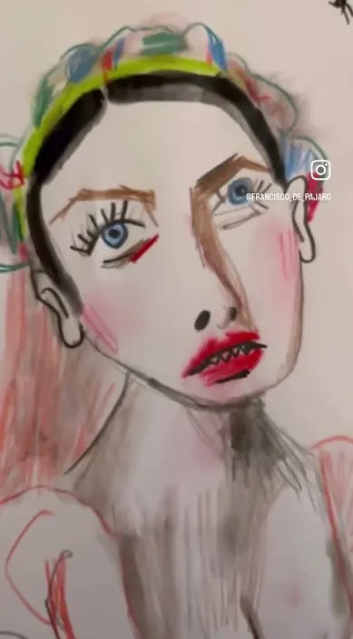 Te pinto – street art in Barcelona: scene from the Art Is Trash video by Francisco de Pájaro