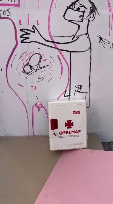 Voy a ser mamá – street art in Barcelona: scene from the Art Is Trash video by Francisco de Pájaro